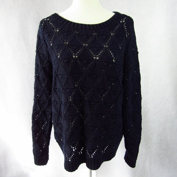 Tommy Hilfiger Sweaters - Tommy Hilfiger Blue Knit Jumper Pullover Sweater L